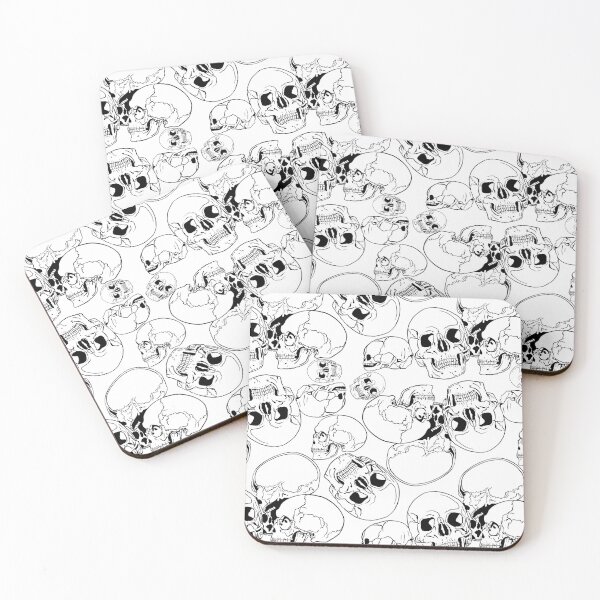 Item preview, Skull pattern on white designed and sold by Aisling Tierney.