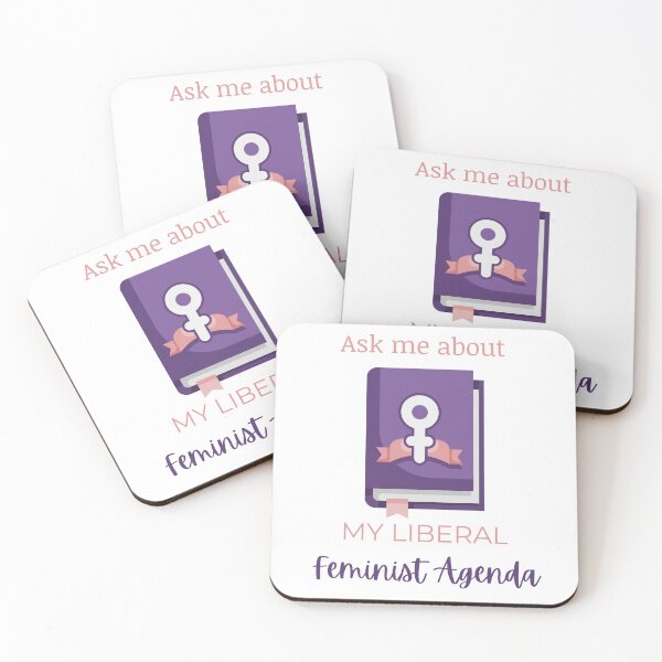 Item preview, Ask Me About My Liberal Feminist Agenda designed and sold by LunaticArtWork.