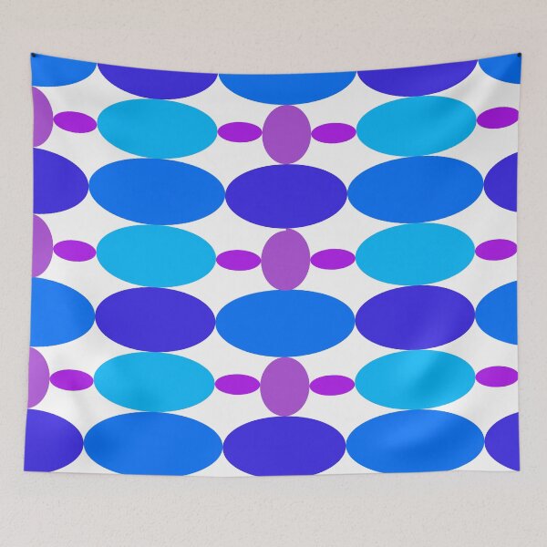 Item preview, Blue and Lavender Spheres and Ovals designed and sold by EdwardMonet.