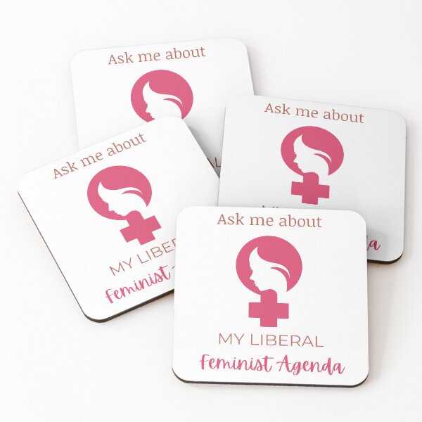 Item preview, Ask Me About My Liberal Feminist Agenda designed and sold by LunaticArtWork.