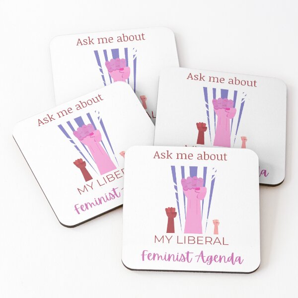 Item preview, Ask Me About My Liberal Feminist Agenda designed and sold by LunaticArtWork.
