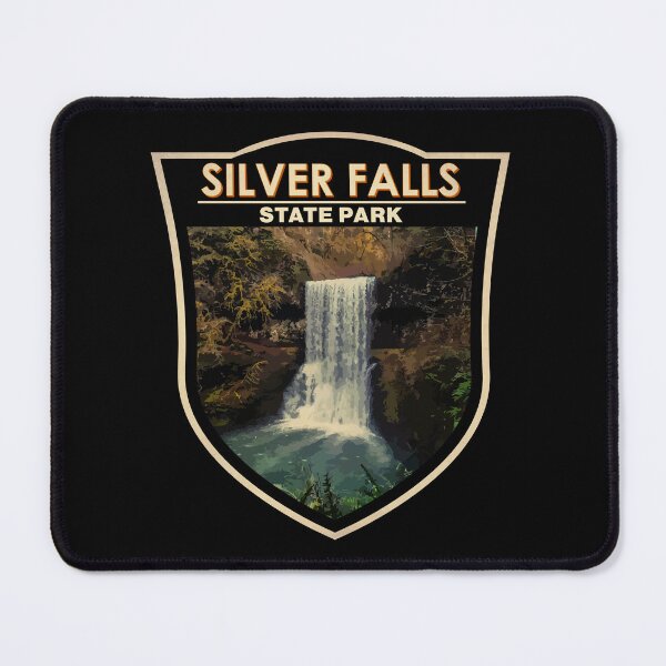 Item preview, Silver Falls State Park Oregon Watercolor Badge designed and sold by KrisSidDesigns.