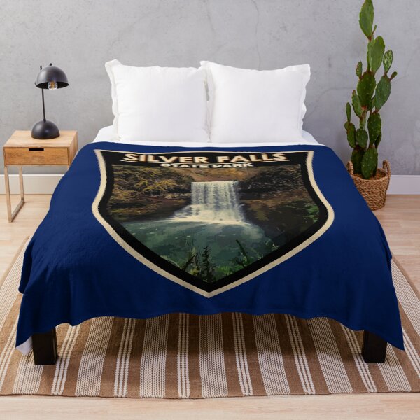 Item preview, Silver Falls State Park Oregon Watercolor Badge designed and sold by KrisSidDesigns.