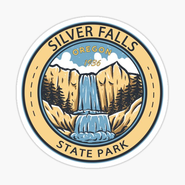 Item preview, Silver Falls State Park Oregon Badge designed and sold by KrisSidDesigns.