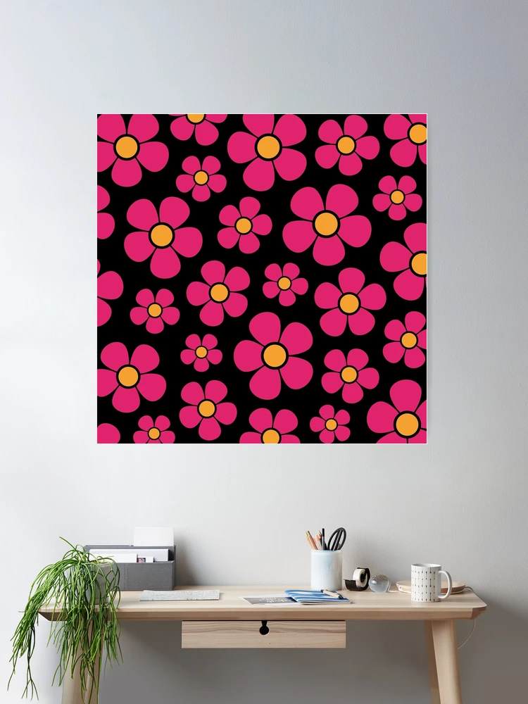 Reto 1960s Style Mid Mod Floral Pattern