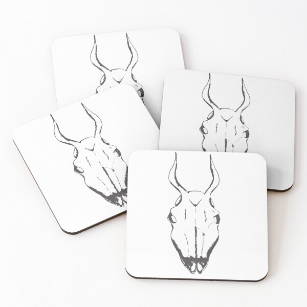 Item preview, Black And White Deer Skull Drawing designed and sold by WildandDivine.