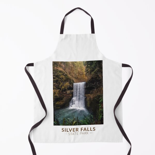 Item preview, Silver Falls State Park Oregon Watercolor Vintage designed and sold by KrisSidDesigns.