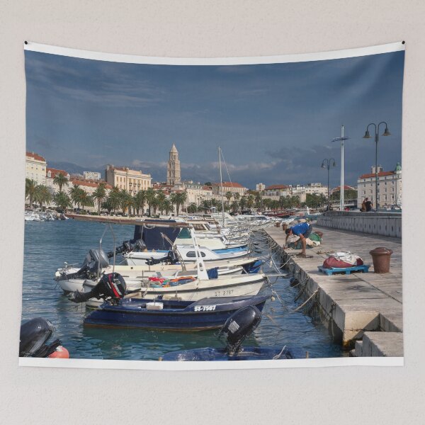 Item preview, Split marina seascape designed and sold by hawkie.