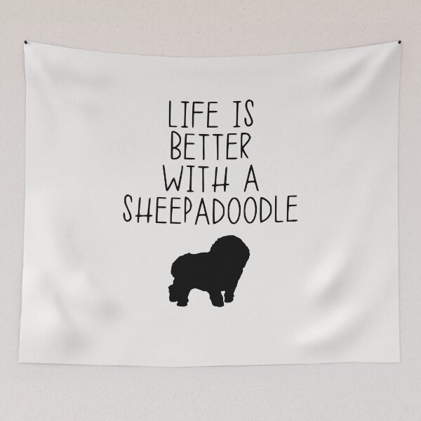 Item preview, Life Is Better With A Sheepadoodle designed and sold by kindxinn.