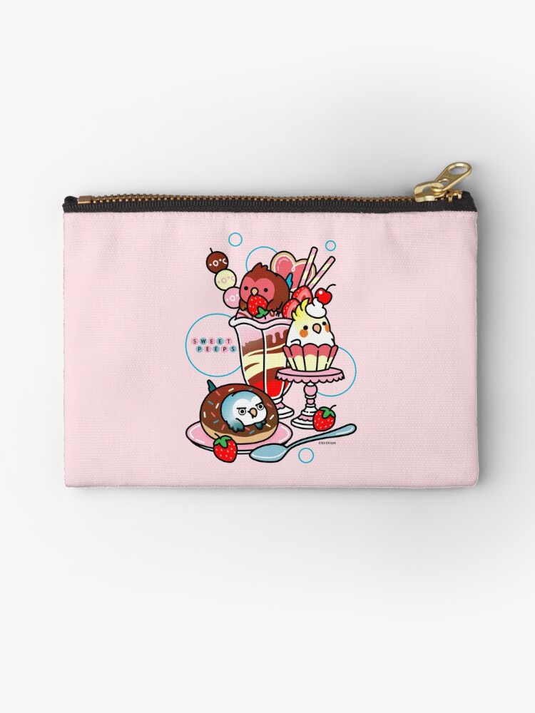 Thumbnail 1 of 4, Zipper Pouch, Sweet Peeps designed and sold by birdhism.