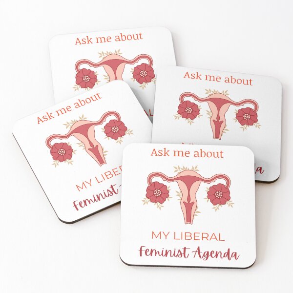Item preview, Ask Me About My Liberal Feminist Agenda designed and sold by LunaticArtWork.