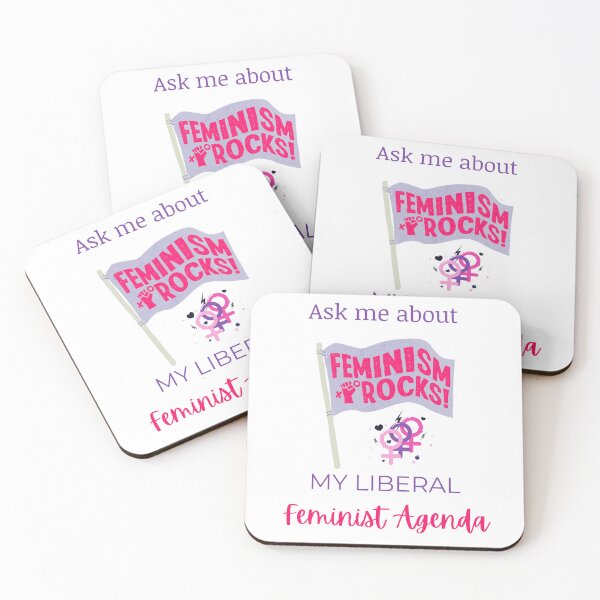 Item preview, Ask Me About My Liberal Feminist Agenda designed and sold by LunaticArtWork.