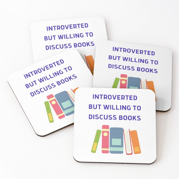 Item preview,  Introverted but Willing to Discuss  Books. designed and sold by PIXTrending.