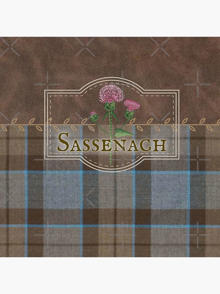 Scottish Thistle Tartan Leather Purse