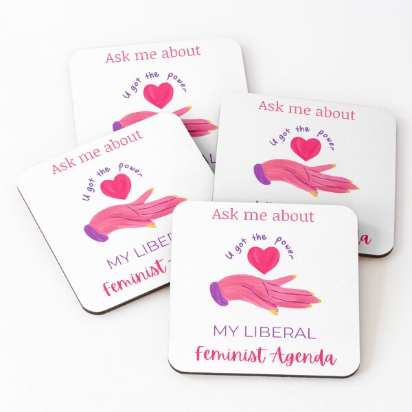 Item preview, Ask Me About My Liberal Feminist Agenda designed and sold by LunaticArtWork.