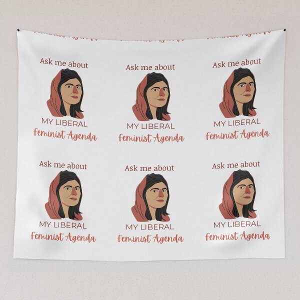 Item preview, Ask Me About My Liberal Feminist Agenda designed and sold by LunaticArtWork.