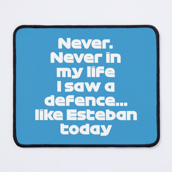 Item preview, ALO. Never in my Life I Saw a Defence... Like Esteban - Best Team Radio Hungarian GP 2022 (Blue BG) designed and sold by FilipeFerreira.