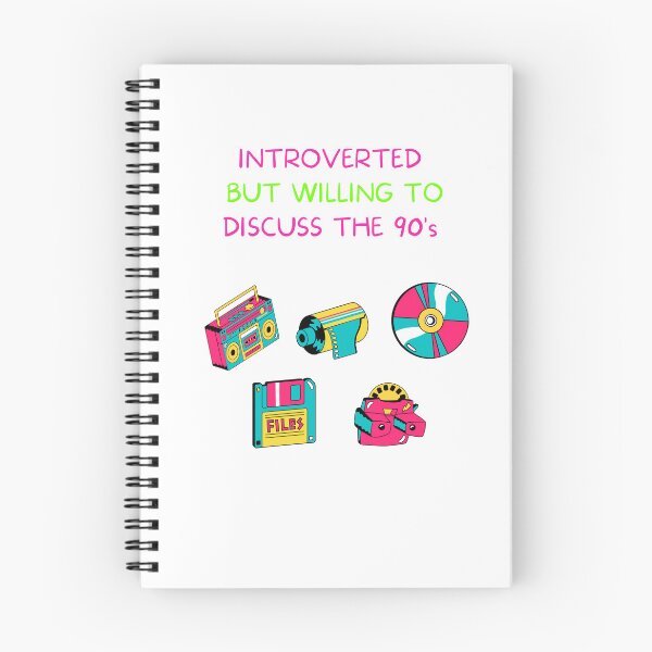 Aperçu de l'œuvre  Introverti mais prêt à discuter des années 90 créée et vendue par PIXTrending.