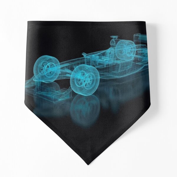 F1 Formula One Racing Car Blueprint Pet Bandana