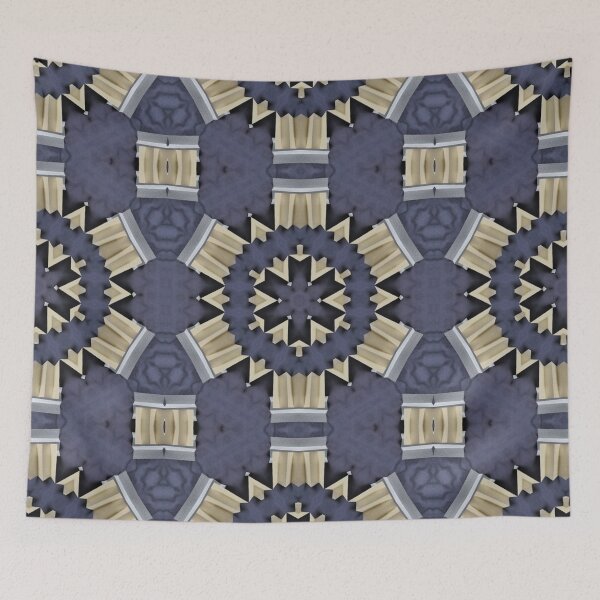 Item preview, Blue and Yellow Geometric by Jenny Meehan designed and sold by Jenny Meehan Art Prints and Patterns  .