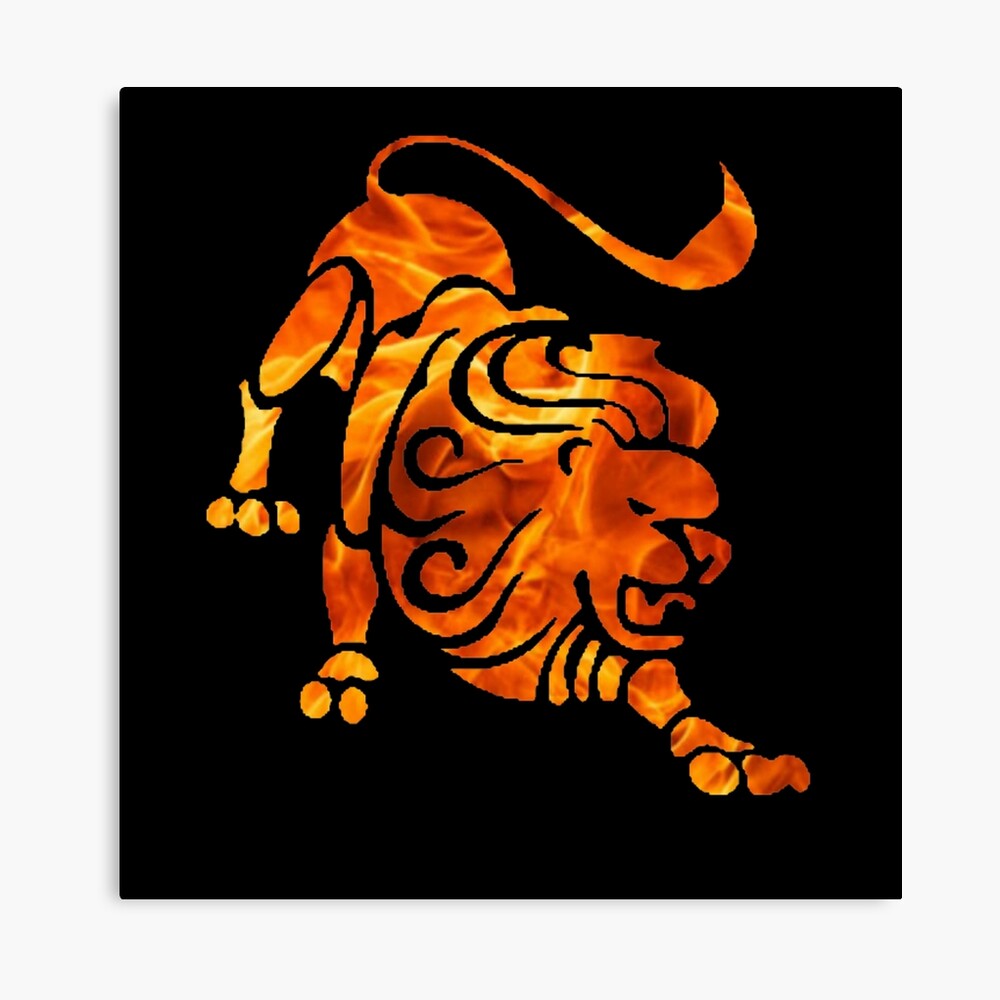 "Leo Lion " Canvas Print by raybound420 Redbubble