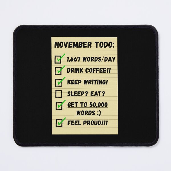 Item preview, November Writing Checklist designed and sold by Grepthor.