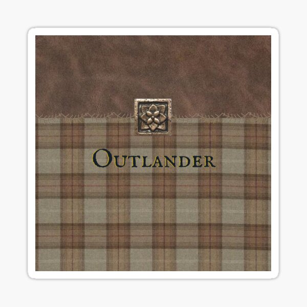 Aperçu de l'œuvre Outlander - Cuir et tartan avec accent de fleurs en métal créée et vendue par dealchica.