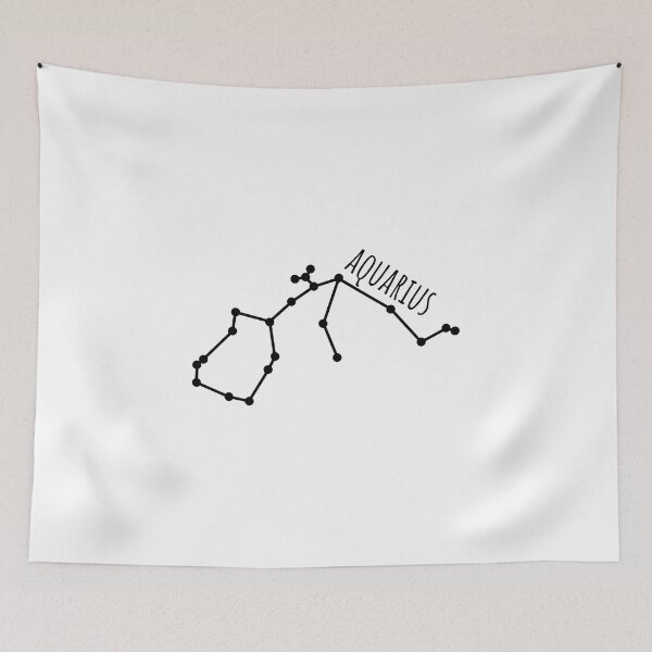 Item preview, Aquarius Constellation (BLACK DESIGN) designed and sold by EleannaInSpace.