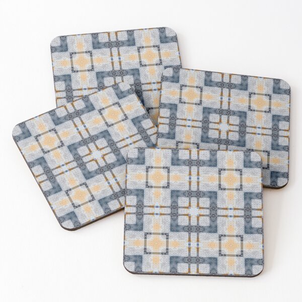 Item preview, Blue and Yellow Rustic Checks  by Jenny Meehan designed and sold by Jenny Meehan Art Prints and Patterns  .