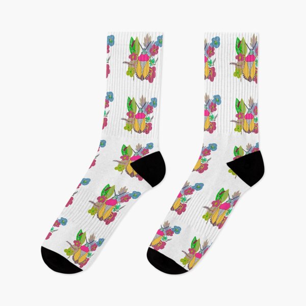 Item preview, Flower bug and colourful flowers  designed and sold by LynseysArtShop.