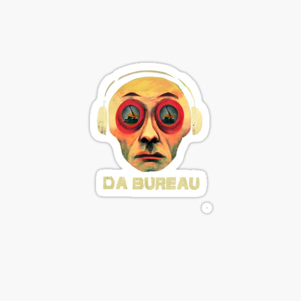 Headphone Man Sticker