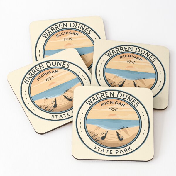 Item preview, Warren Dunes State Park Michigan Badge designed and sold by KrisSidDesigns.