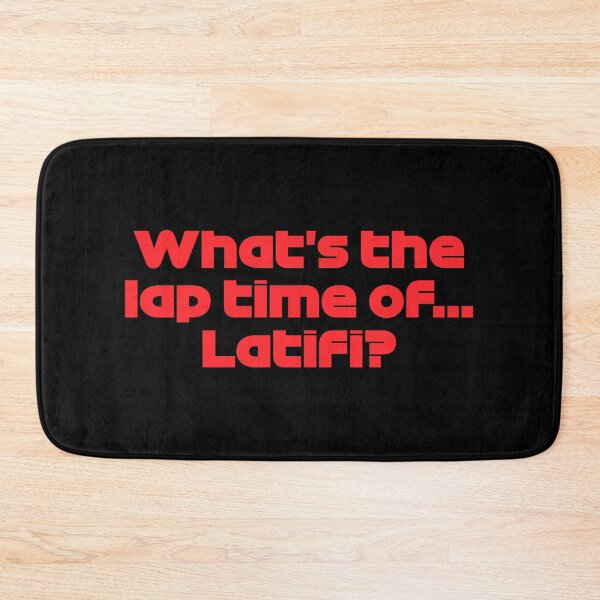 Item preview, LEC. What's the Lap Time Of... Latifi? - Best Team Radio Hungarian GP 2022 (Original - Black BG) designed and sold by FilipeFerreira.