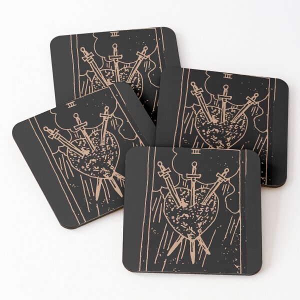 Item preview, 3 Of Swords Poster Effect Tarot designed and sold by WildandDivine.