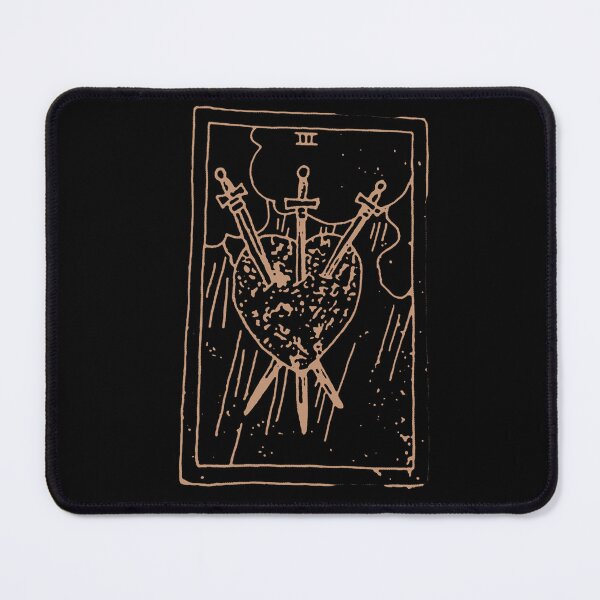 Item preview, 3 Of Swords Poster Effect Tarot designed and sold by WildandDivine.