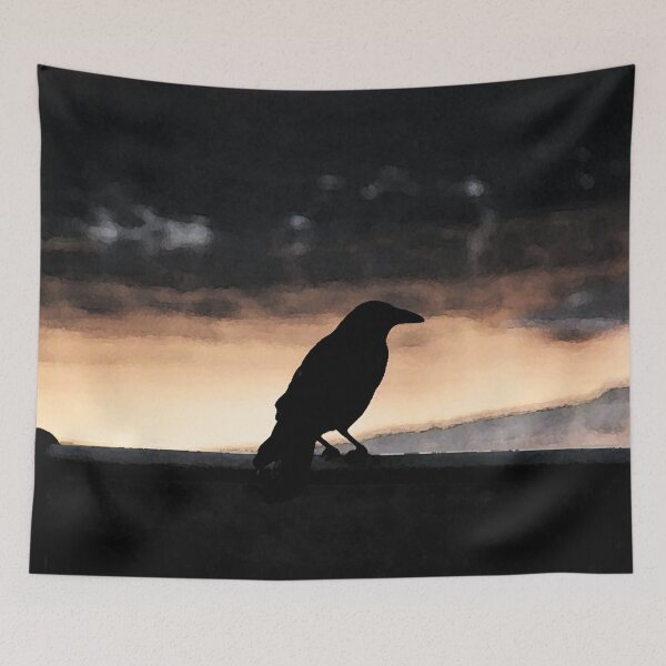 Item preview, Dark Crow At Sunset designed and sold by WildandDivine.