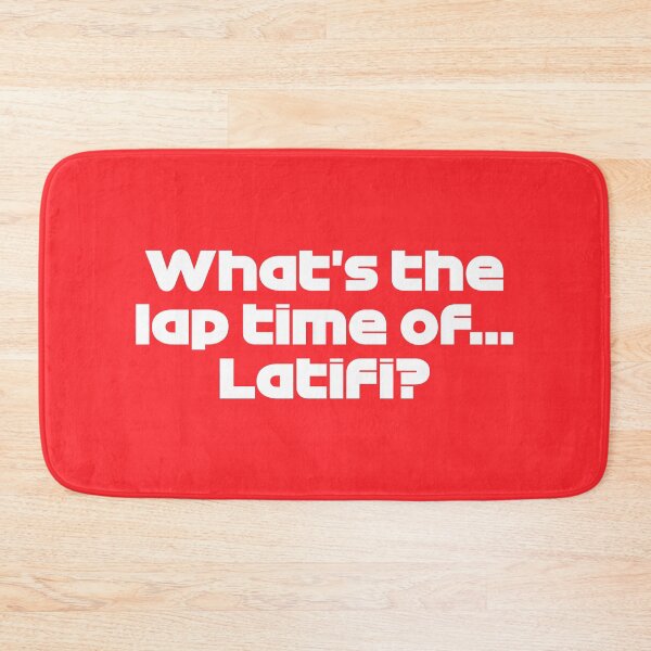 Item preview, LEC. What's the Lap Time Of... Latifi? - Best Team Radio Hungarian GP 2022 (Red BG) designed and sold by FilipeFerreira.
