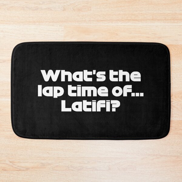 Item preview, LEC. What's the Lap Time Of... Latifi? - Best Team Radio Hungarian GP 2022 (White) designed and sold by FilipeFerreira.