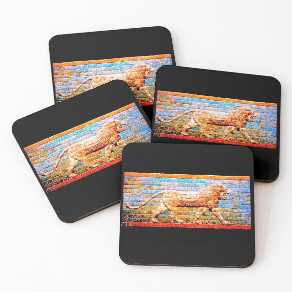 Item preview, Lion wall mosaic in Ancient Mesopotamia designed and sold by empanadilla.