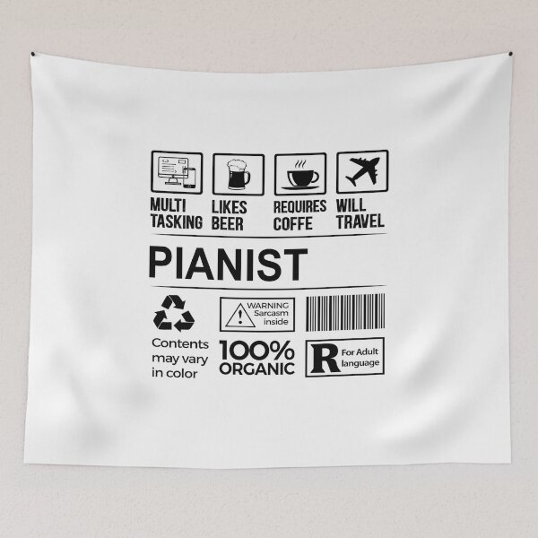 Item preview, pianist T Shirt, MultiTasking Certified Job Gift Item, Job Profession,Mens Womens Girls Dad, pianist Christmas Birthday Gift designed and sold by xlnv.