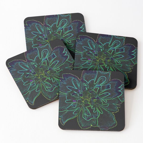 Item preview, Neon Yellow And Green Flower Pattern designed and sold by WildandDivine.