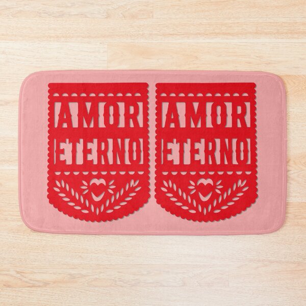 Item preview, Eternal love red mexican banner papel picado fiesta handmade decorations eternal love san valentines gift designed and sold by T-Mex.