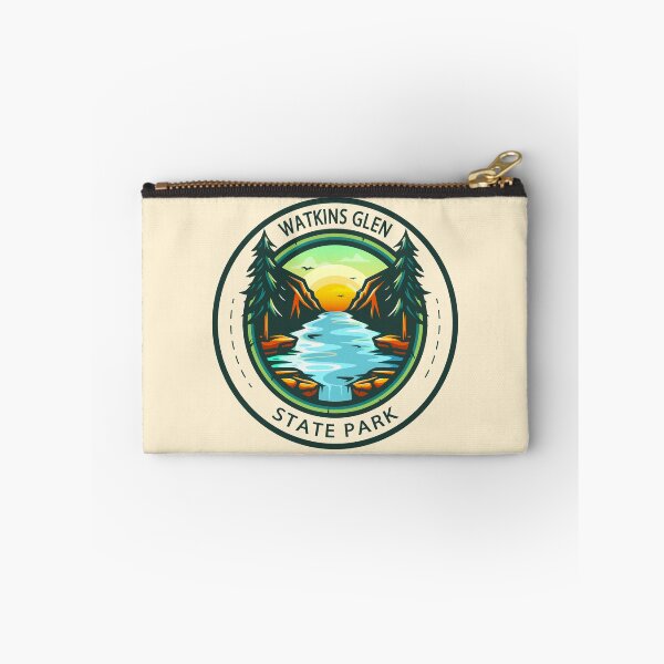 Item preview, Watkins Glen State Park New York Circle Badge designed and sold by KrisSidDesigns.