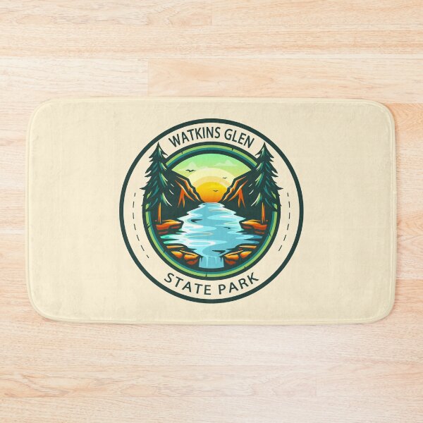 Item preview, Watkins Glen State Park New York Circle Badge designed and sold by KrisSidDesigns.