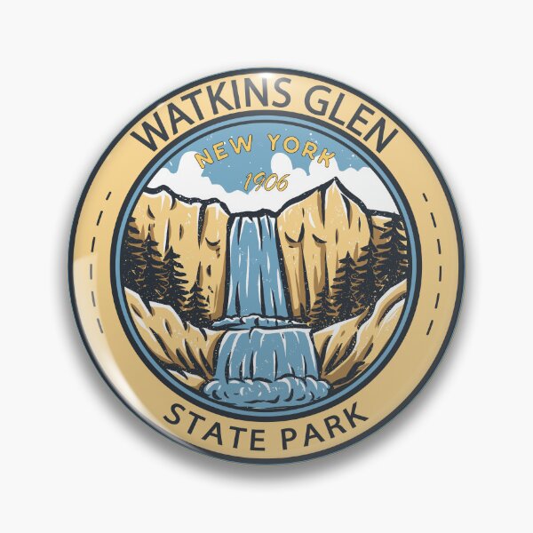 Item preview, Watkins Glen State Park New York Badge designed and sold by KrisSidDesigns.
