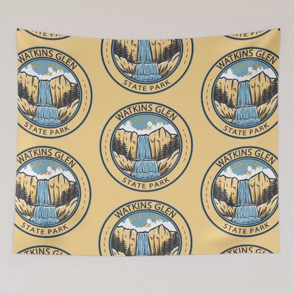 Item preview, Watkins Glen State Park New York Badge designed and sold by KrisSidDesigns.