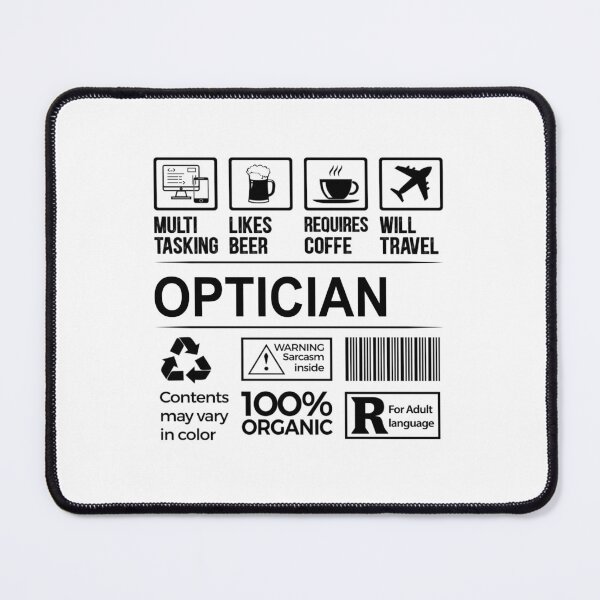 Item preview, optician T Shirt, MultiTasking Certified Job Gift Item, Job Profession,Mens Womens Girls Dad, optician Christmas Birthday Gift designed and sold by xlnv.