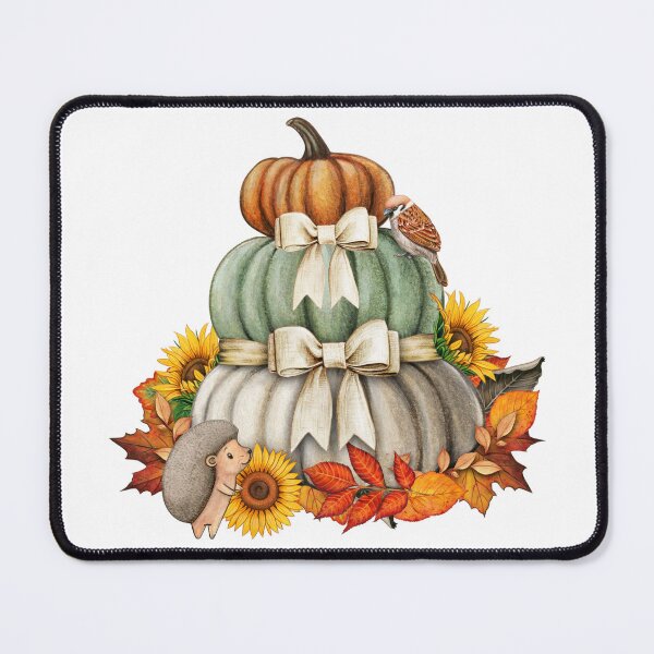 Item preview, Pumpkin Harvest, Hedgehog and Bird Cute Nature  designed and sold by silviaol.