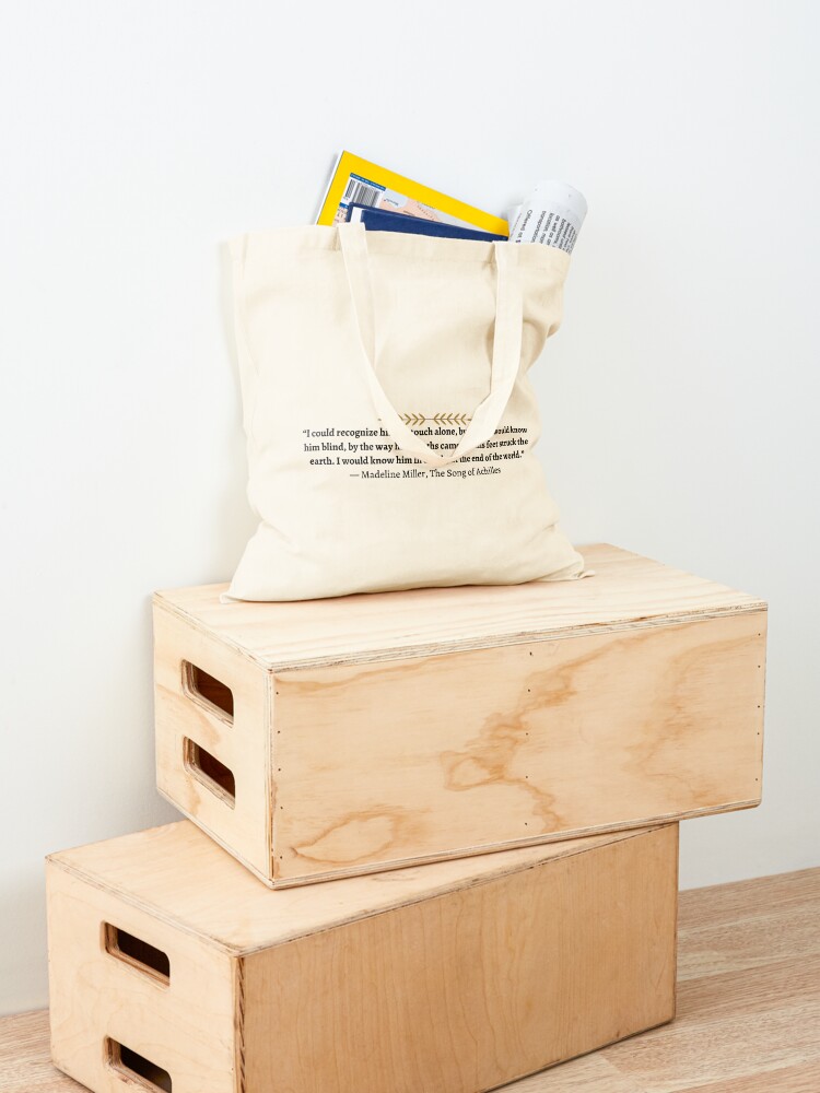 The Song of Achilles Quote Tote Bag for Sale by OumaMerch