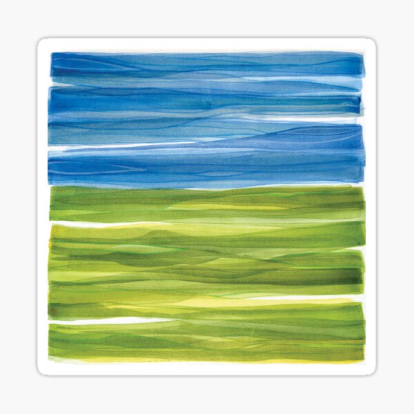 Green Sea Blue Sky Sticker
